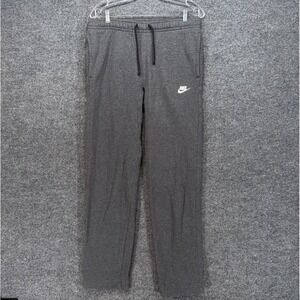 Nike Sweatpants Mens Small Gray‎ Club Fleece Straight Leg Slim Lounge Athletic